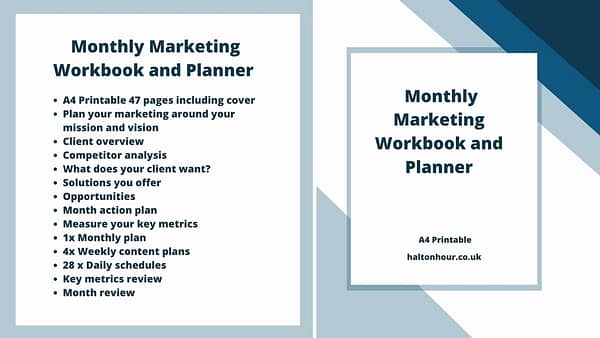 Marketing Workbook and Planner