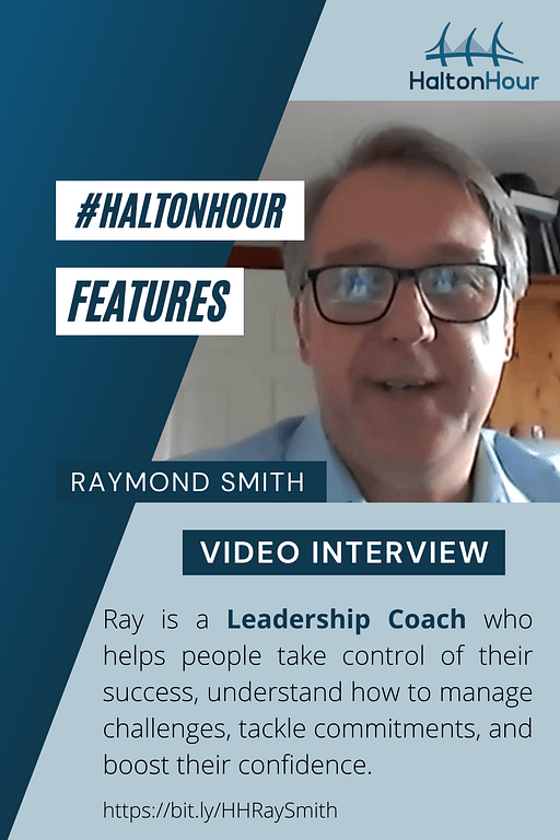 Photo of Raymond Smith with text overlay Video Interview. Ray is a Leadership Coach who helps people take control of their success, understand how to manage challenges, tackle commitments and boost their confidence